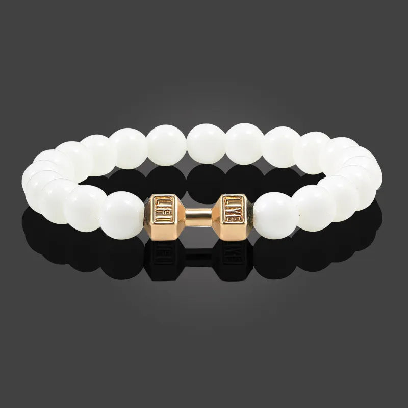 "Bracelet en pierre volcanique"