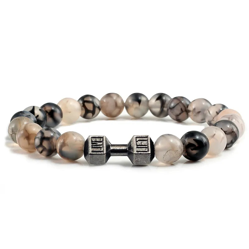 "Bracelet en pierre volcanique"