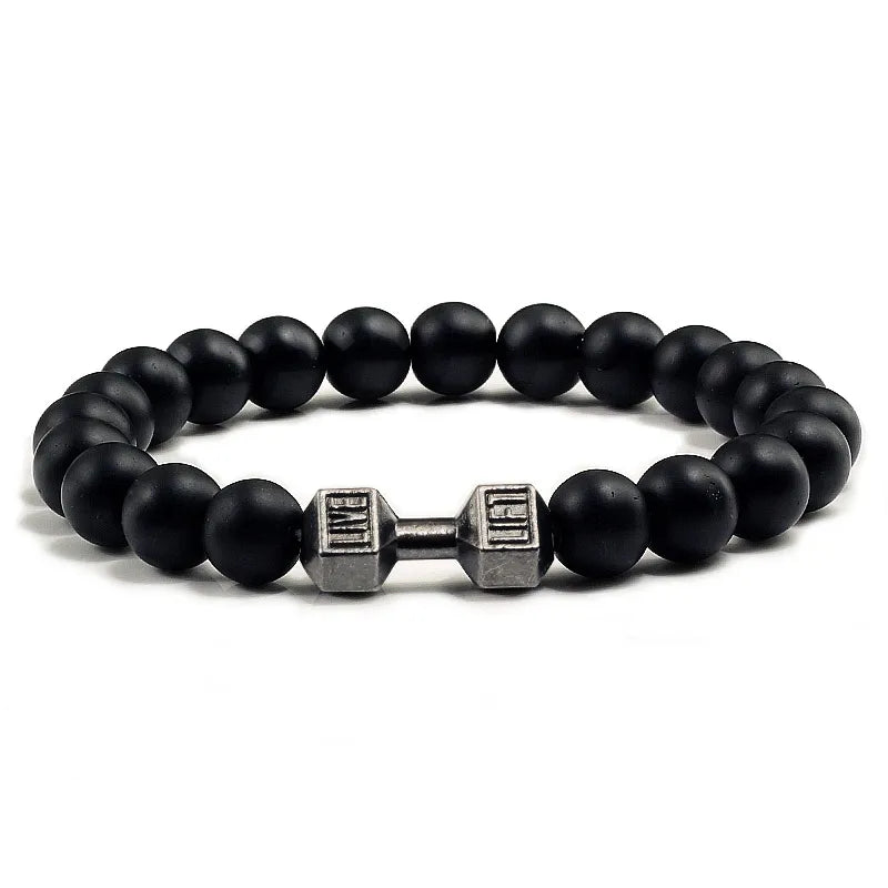"Bracelet en pierre volcanique"