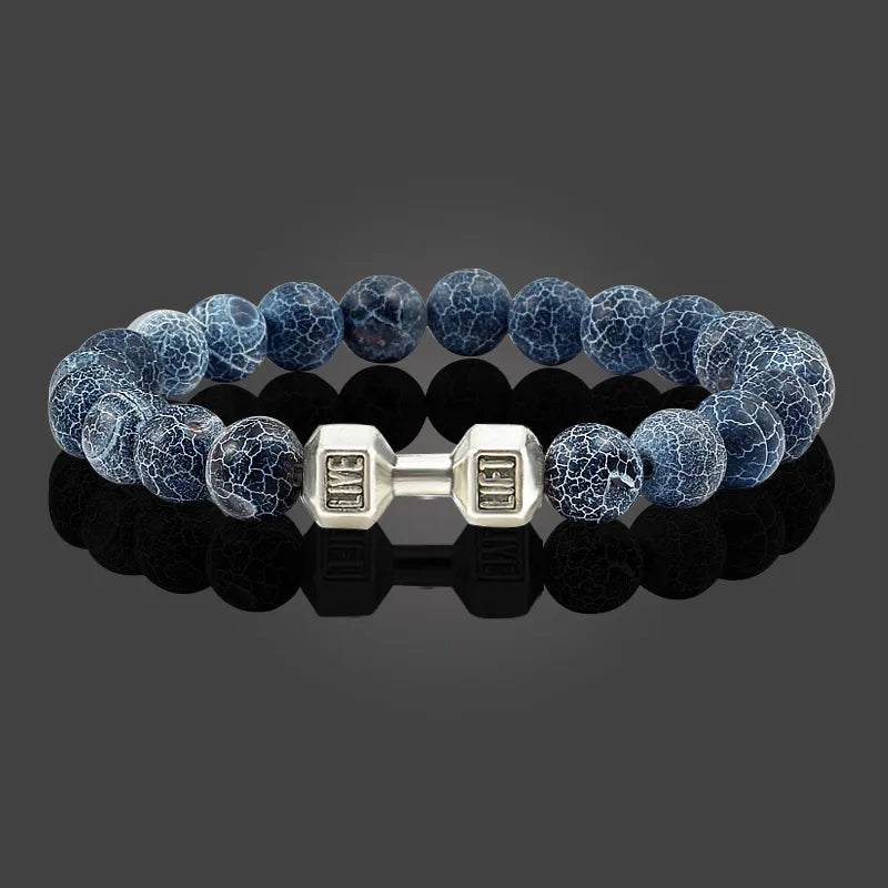 "Bracelet en pierre volcanique"