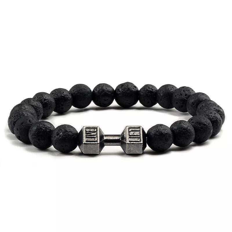 "Bracelet en pierre volcanique"
