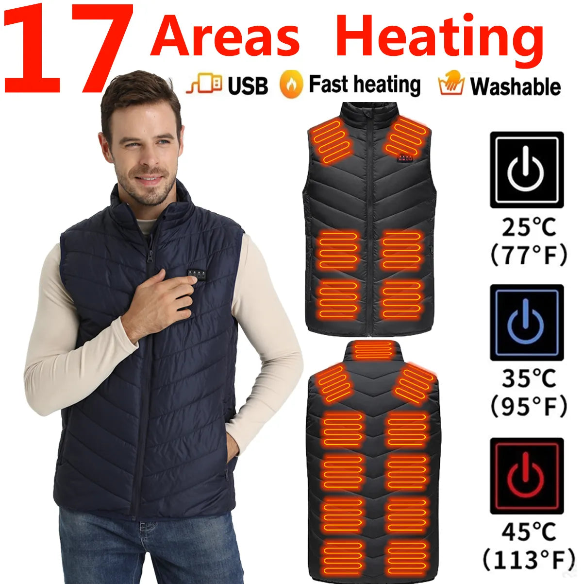 Gilet chauffant intelligent