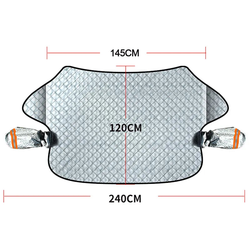 "Snow Shield - Protection ultime pour le pare-brise de voiture"