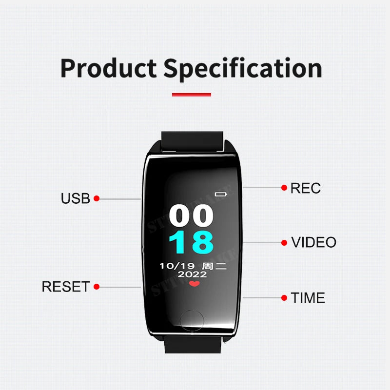 "Montre avec mini-caméra HD 1080P StylishSpy"
