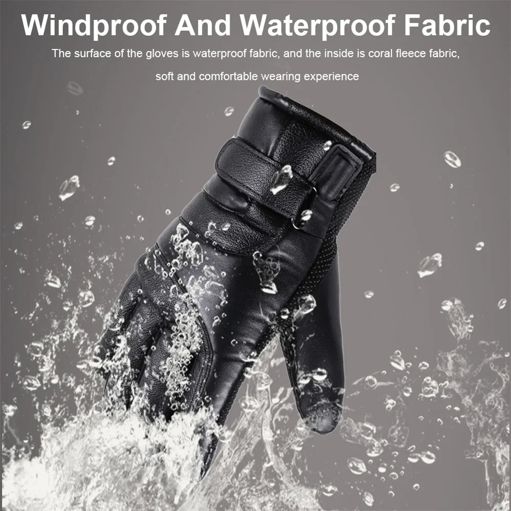 Gants d'hiver chauffants rechargeables par USB
