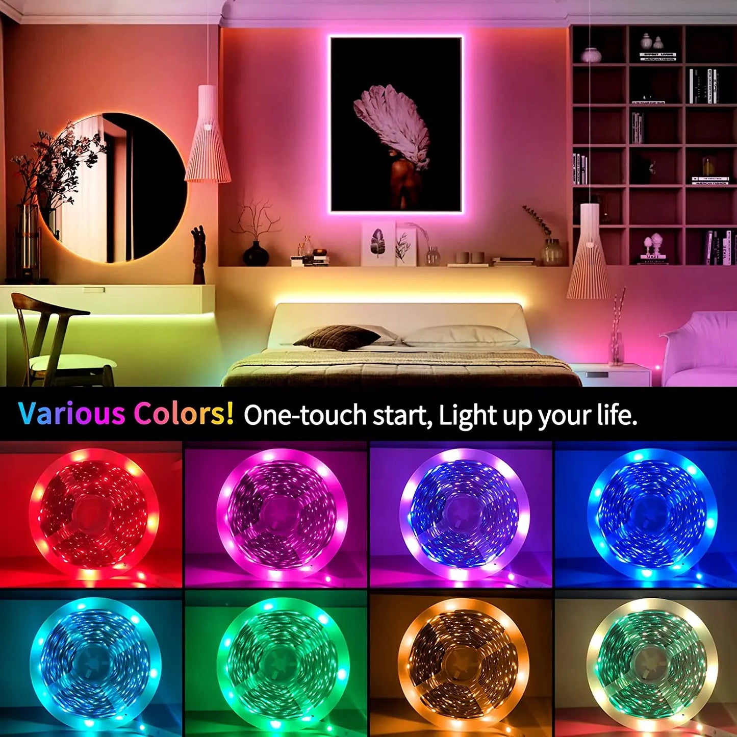 "Bande LED RVB Bluetooth USB"