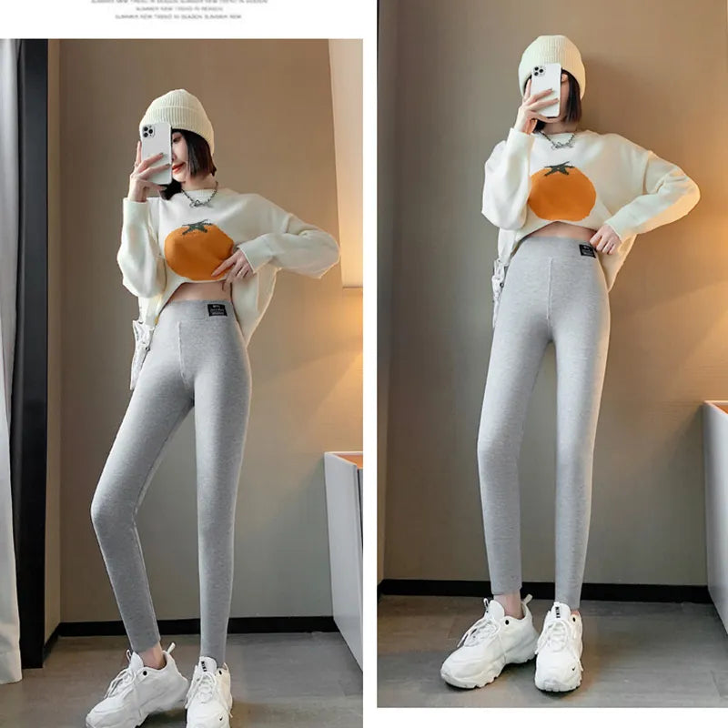 Leggings doublés en polaire d'hiver pour femmes