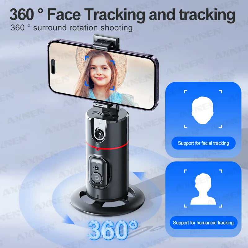 "Cardan de suivi du visage à rotation 360"