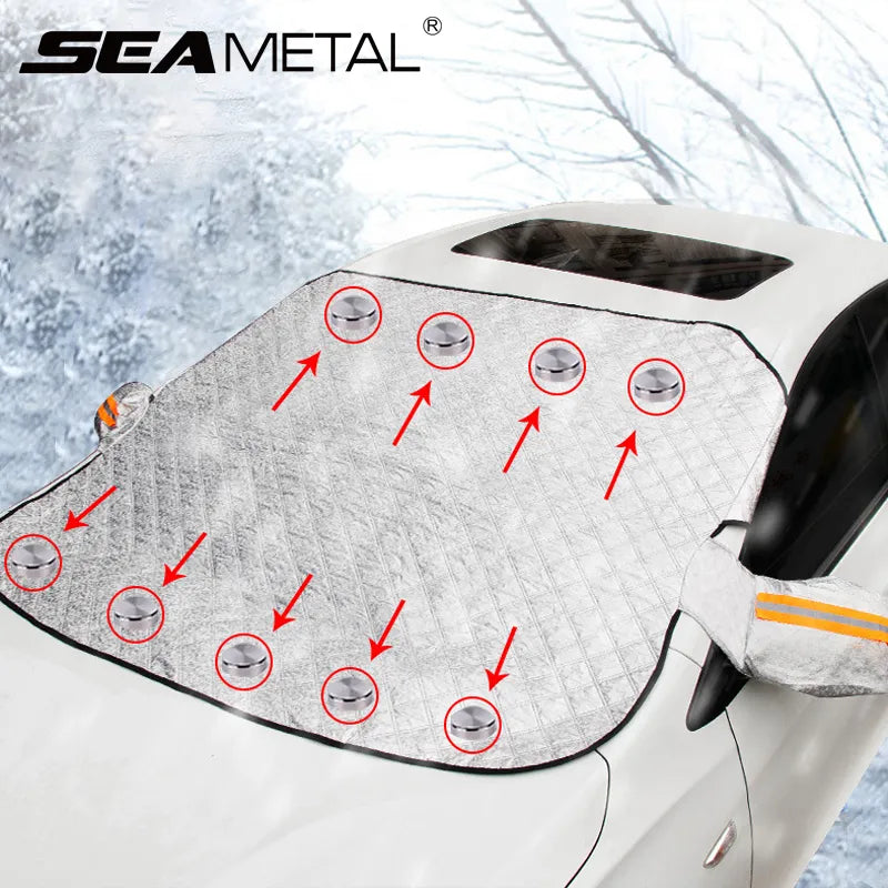 "Snow Shield - Protection ultime pour le pare-brise de voiture"