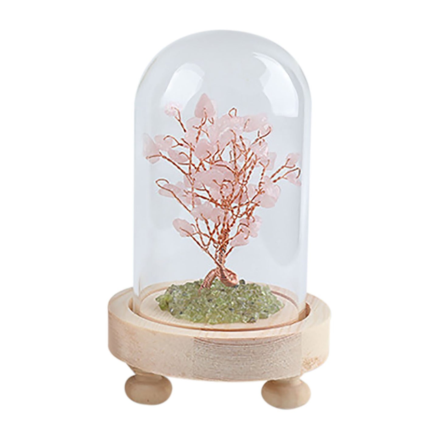 Arbre en pierre d'aigue-marine en cristal naturel