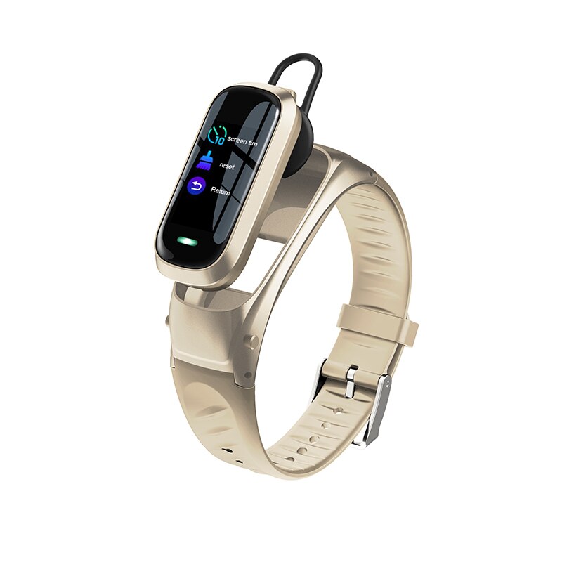 Bracelet intelligent 2 en 1 avec écouteurs Bluetooth